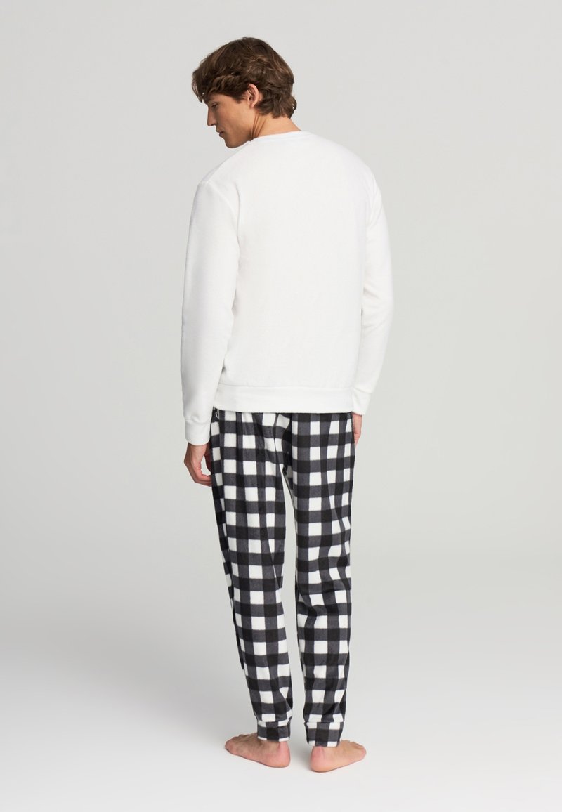 Pantaloncini pigiama in puro cotone a righe multicolor regular fit da Uomo