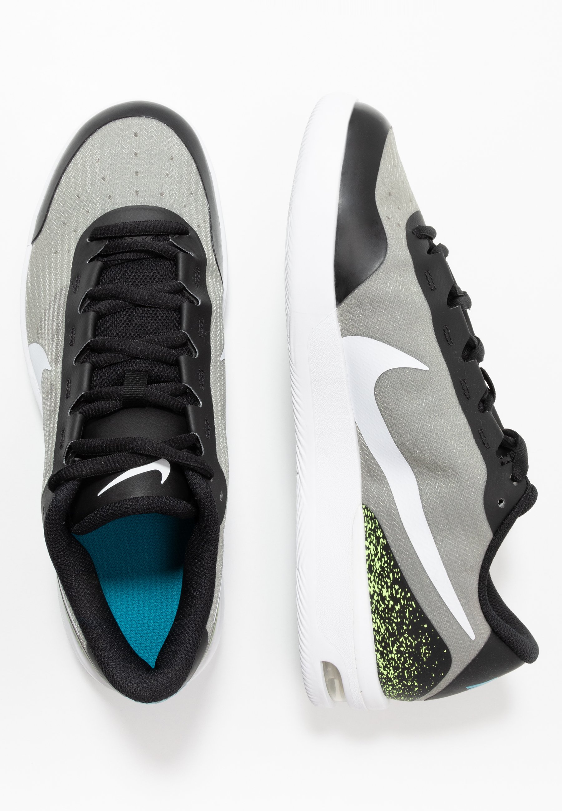 Nike Performance COURT AIR MAX VAPOR WING MS - Scarpe da tennis per tutte  le superfici - black/white/neon turquoise/hot lime/nero - Zalando.it