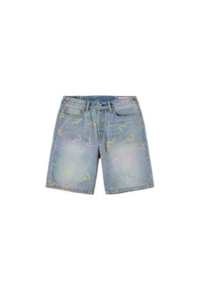 Evisu SHORTS - Shorts di jeans - blue