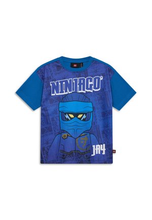 Print T-shirt - blau