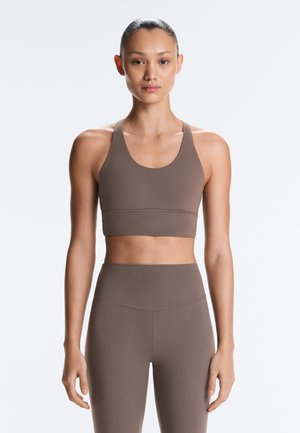 OYSHO STRAPPY BACK   - Sportmelltartó közepesen nehéz sportoláshoz - metallic grey