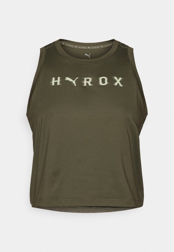 HYROX THERMOADAPT CROP TANK - Top - dark olive2