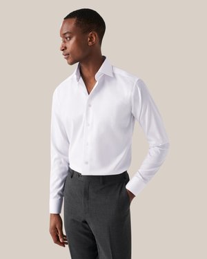CONTEMPORARY FIT SIGNATURE TWILL - Skjorta - white