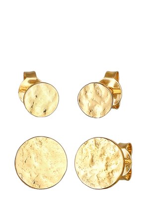 STRUCTURED PLATE - Ohrringe - gold-coloured