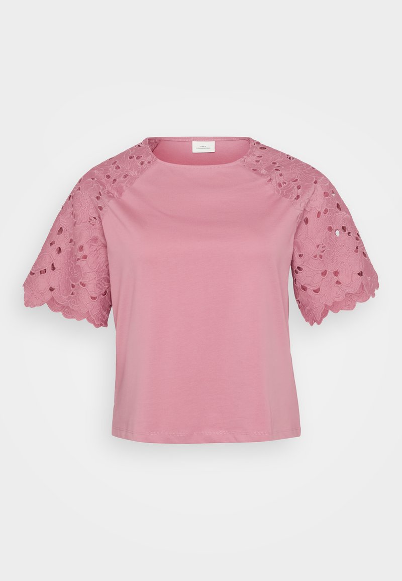 ONLY Carmakoma T-shirt print roze