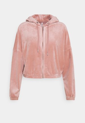 Felpa con zip - light pink
