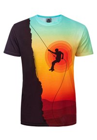 SUNSET CLIMBER - Print T-shirt - orange