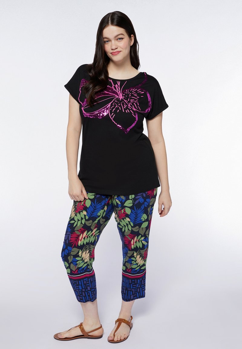 Fiorella Rubino T-shirt print zwart