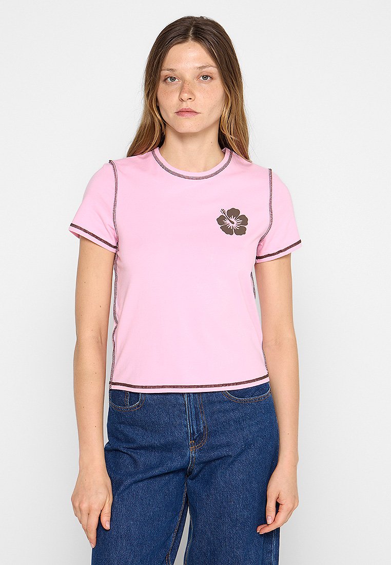 Mango T-shirt print roze Mango T-shirt print roze