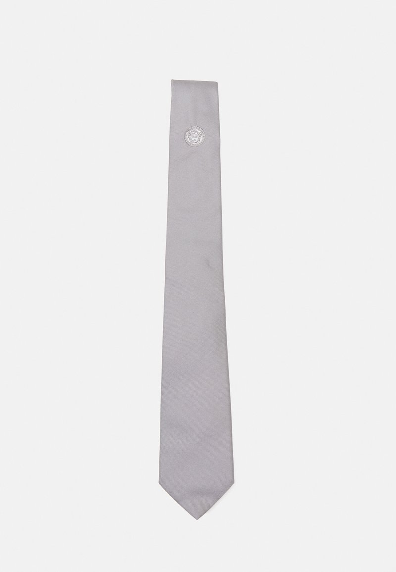 Versace TIE SHOVEL HORIZONTAL OTTOMAN MEDUSA  - Kaklaraištis - concrete/white