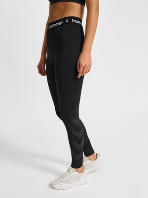 Hummel PULSE MID WAIST - Leggings - black