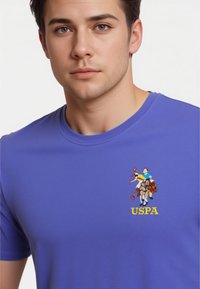 U.S. Polo Assn. KURZARM REITER - Triko s potiskem - blau