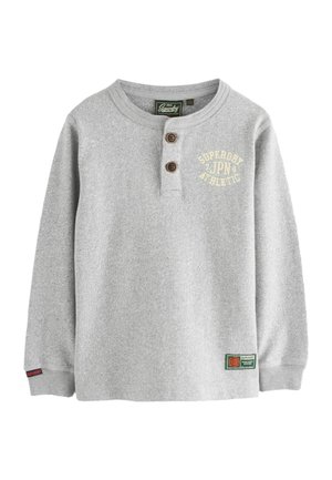 REGULAR FIT - LONG SLEEVE HENLEY  - Långärmad tröja - grey