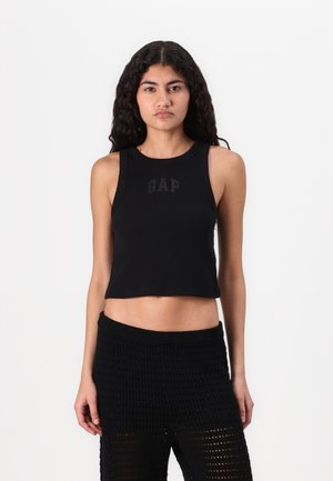 LOGO CROP TANK - Top - black