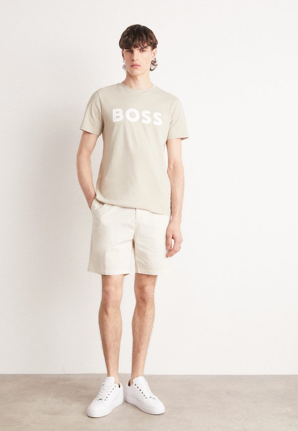 THINKING - Print T-shirt - light beige2