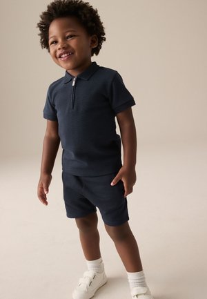 SET - Trainingsbroek - navy textured