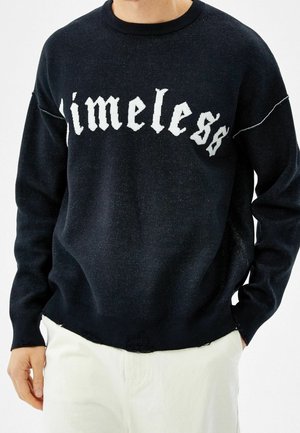 Strickpullover - black