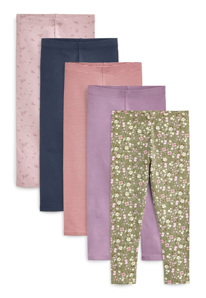Next 5 PACK Legging pink navy blue khaki green ditsy floral print/donkerroze Zalando.nl