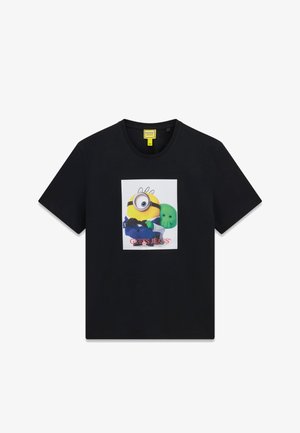 Guess, GJ X MINIONS BEDRUCKTES T-SHIRT - T-shirt con stampa - schwarz