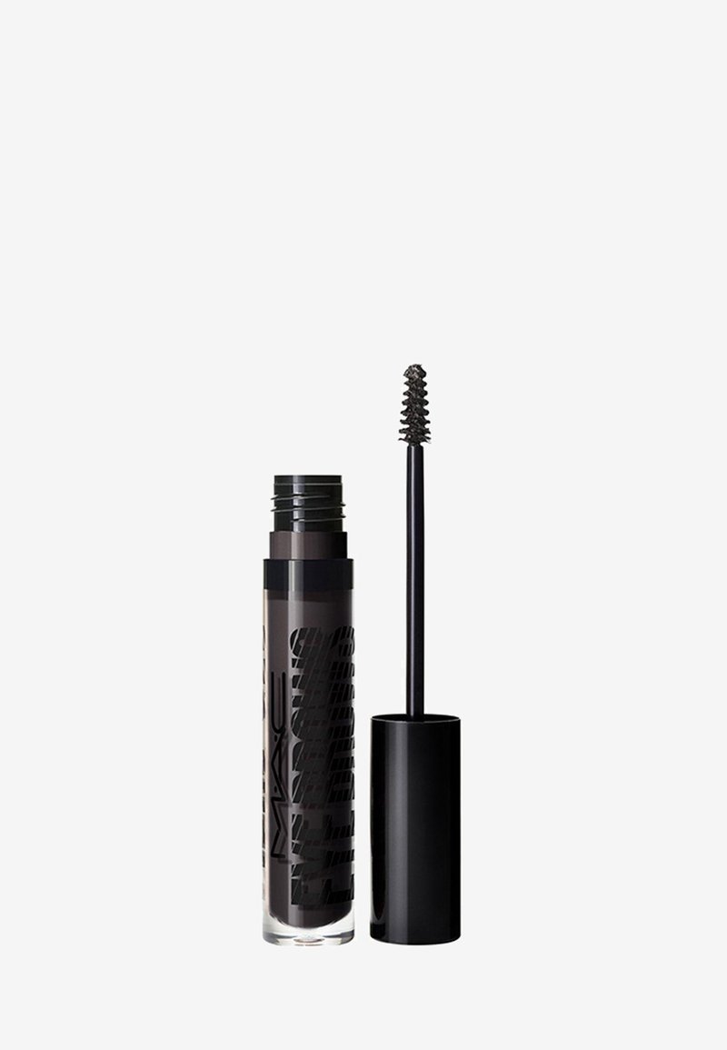 Brow gel dalam tabung silinder jernih, dengan penjenamaan hitam. Termasuk pelindung pemakaian hitam dengan hujung berbulu spiral.