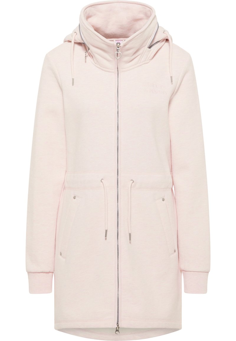 myMo Sweater met rits gemêleerd roze myMo Sweater met rits gemêleerd roze