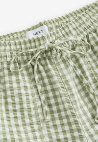 Next TALL FIT - PULL ON GINGHAM  - Tygbyxor - green