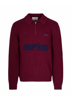 POLO IN LANA  - Maglione - bordeaux