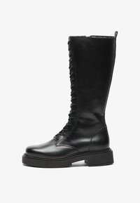 LEATHER - Lace-up boots - black