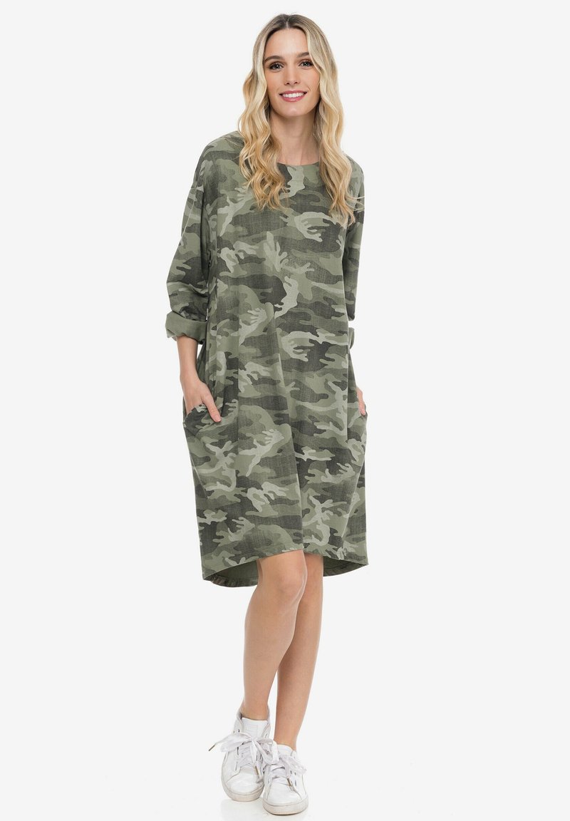 Tantra Jurk donkergroen gemêleerd Tantra Jurk donkergroen gemêleerd