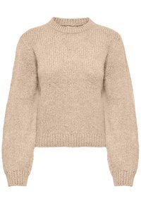 JDY JDYDINEA L/S O-NECK SOLID PULL KNT NOOS - Svetr - tapioca