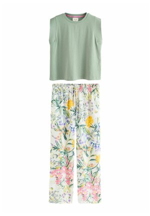 CAP SLEEVE SET - Pyjama - sage green floral