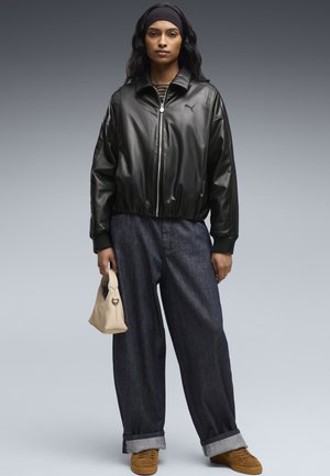 Puma, FUTURE.PUMA.ARCHIVE OVERSIZED JACKE - Kunstlederjacke - black