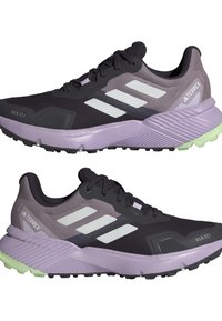 Adidas Terrex TERREX SOULSTRIDE  - Chaussures de running - preloved fig   crystal jade   aurora black