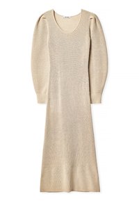 SCOOP NECK PUFF - Maksikleit - beige