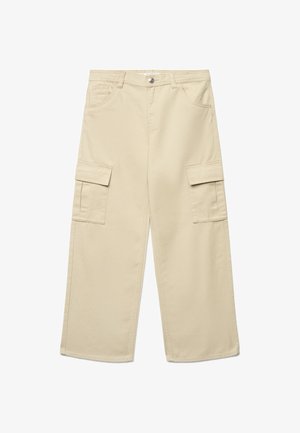 Calliope, PANTALONE LUNGO TINTA UNITA - Pantalon cargo - beige chiaro