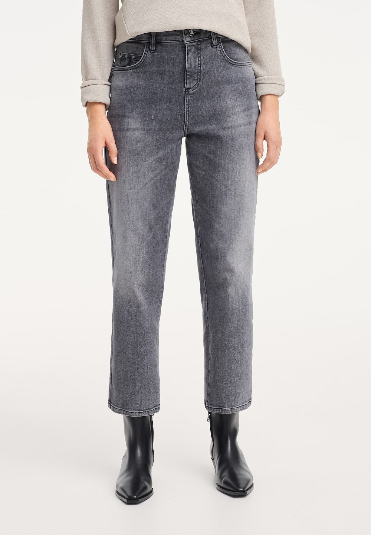Opus Straight leg jeans - washed dark 