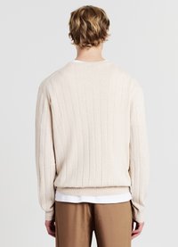 Calliope GIROCOLLO A LARGHE - Maglione - beige chiaro melange