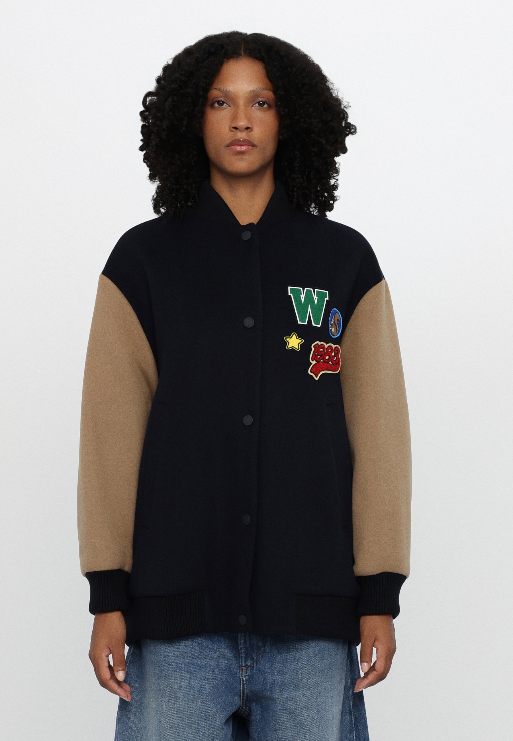 ジャケット Weekend Black Wool Adorni Bomber Jacket Weekend Max Mara Adorni Bomber Jacket In Wool In Navy | ModeSens