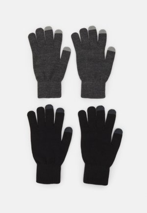 2 PACK - Gloves - black/grey