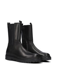 Giga CHELSEA - Enkellaarsjes met plateauzool - zwart