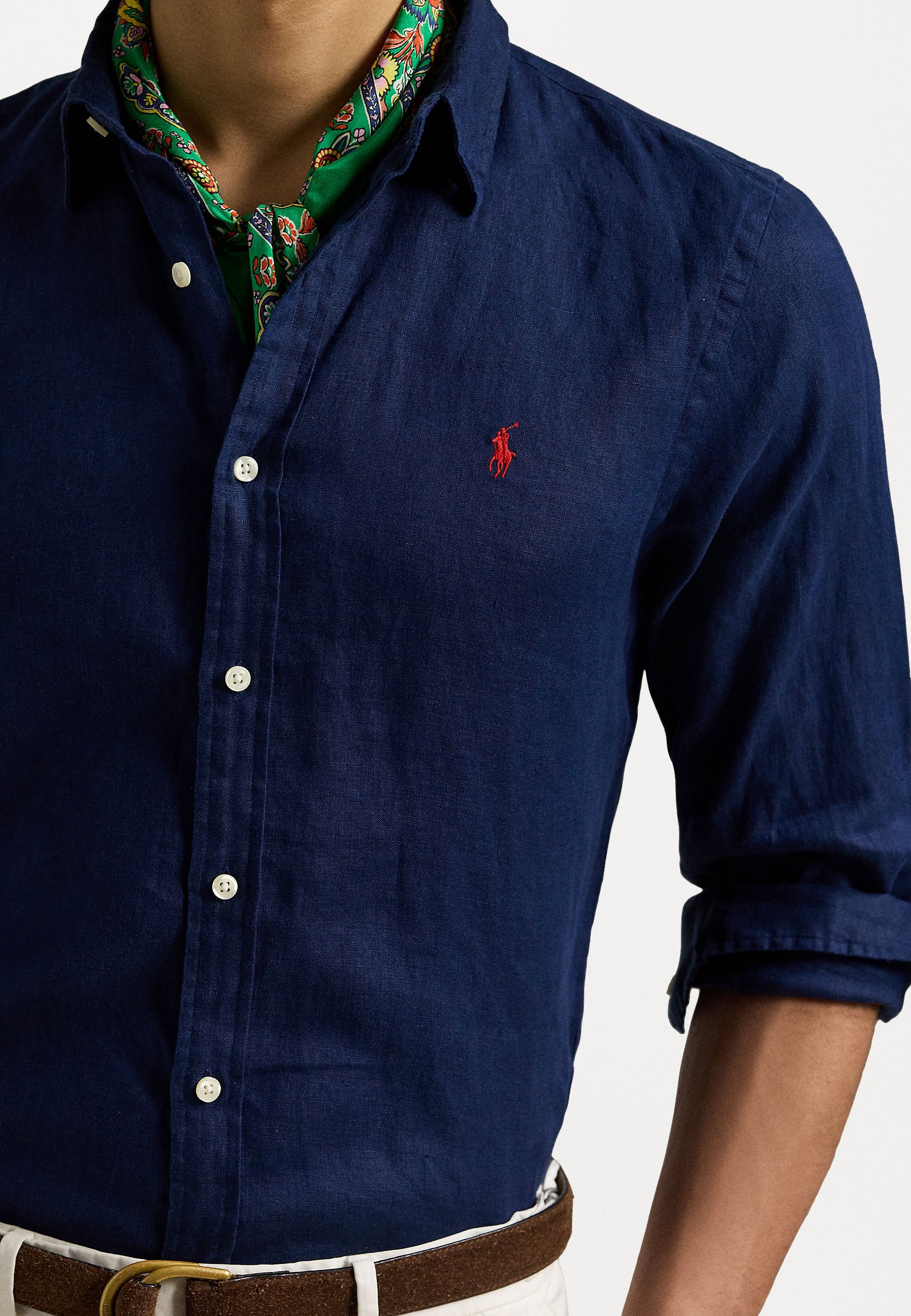 Polo Ralph Lauren SLIM FIT LINEN SHIRT - Shirt - newport