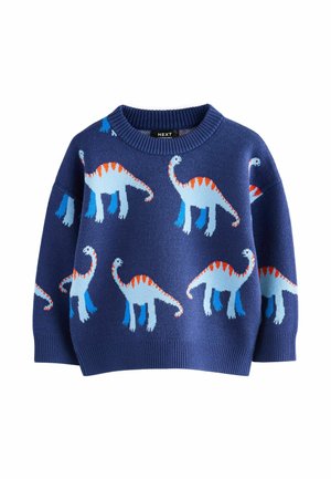Next, REGULAR FIT CREW NECK - Džemper - blue dinosaur