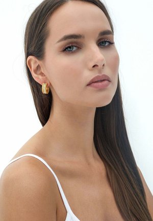 PAVÉ HOOPS - Korvakorut - gold-coloured