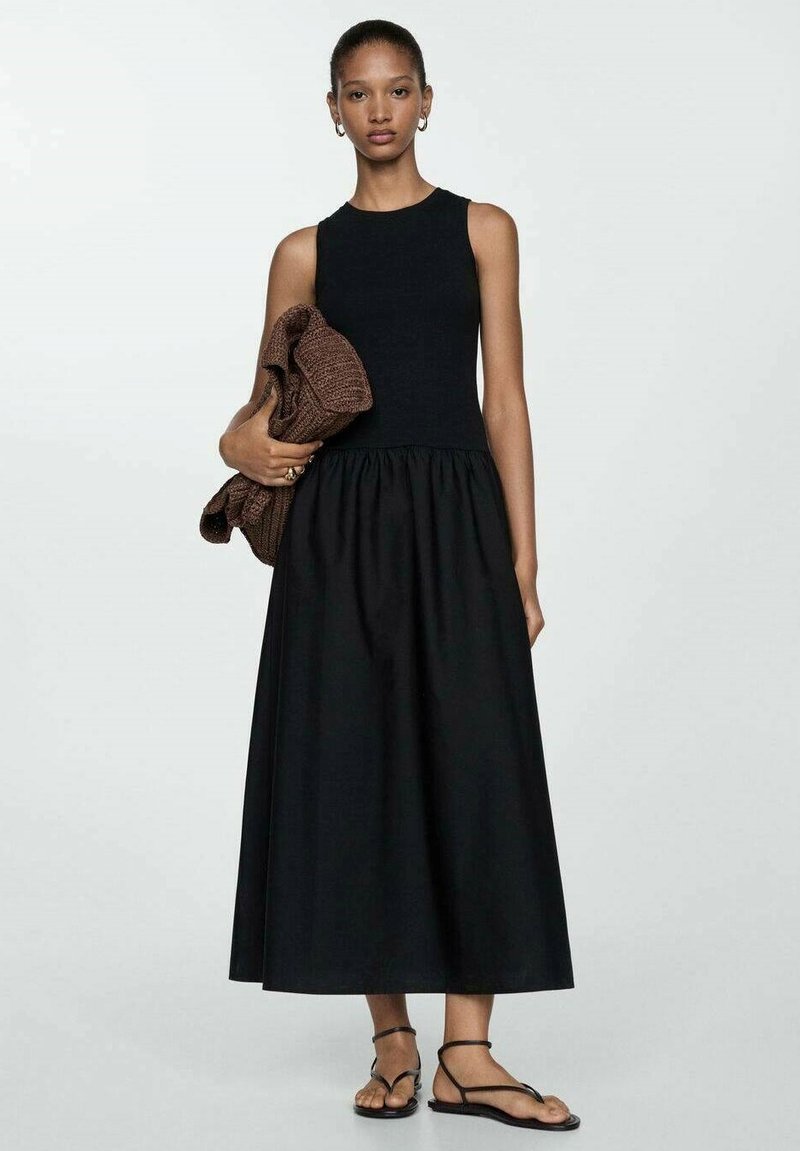 Mango Abito in maglia - black