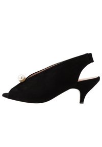 L37 Páskové sandály  - black