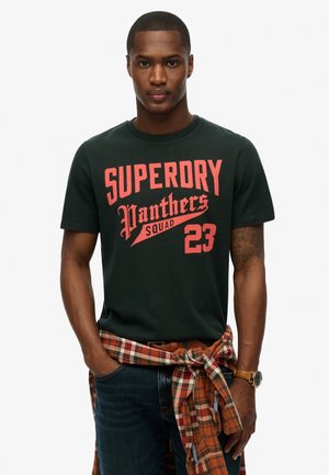 Superdry & Co ATHLETIC - Camiseta estampada - academy dark green