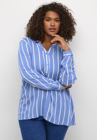 Kaffe Curve SIDA - Blusa - ultramarine   chalk stripe