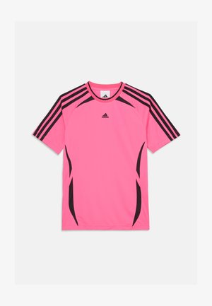 adidas Originals TEAMGEIST TEE UNISEX - T-shirt estampada - lucid pink/black