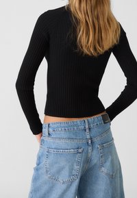 Stradivarius Jersey de punto - black denim