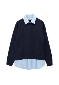 Mango Strickpullover - royal blue